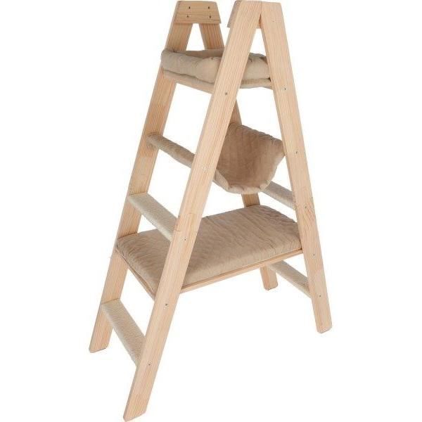 KERBL Arbre à chat ECHELLE LADDER 134 cm Bois massif 3 — free download