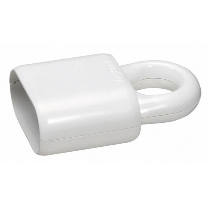 Legrand Fiche femelle 6A 2 P+T blanc avec anneau - vue 1