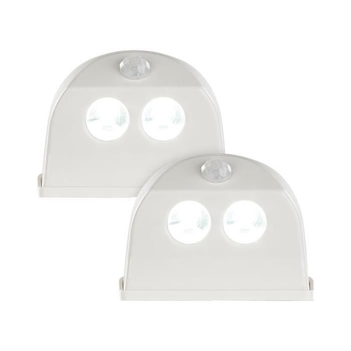 Lampe de porte sans fil à LED avec détecteur - LUMINEA - 50 lm - Blanc Lampe de porte sans fil à LED avec détecteur - LUMINEA - 50 lm - Blanc