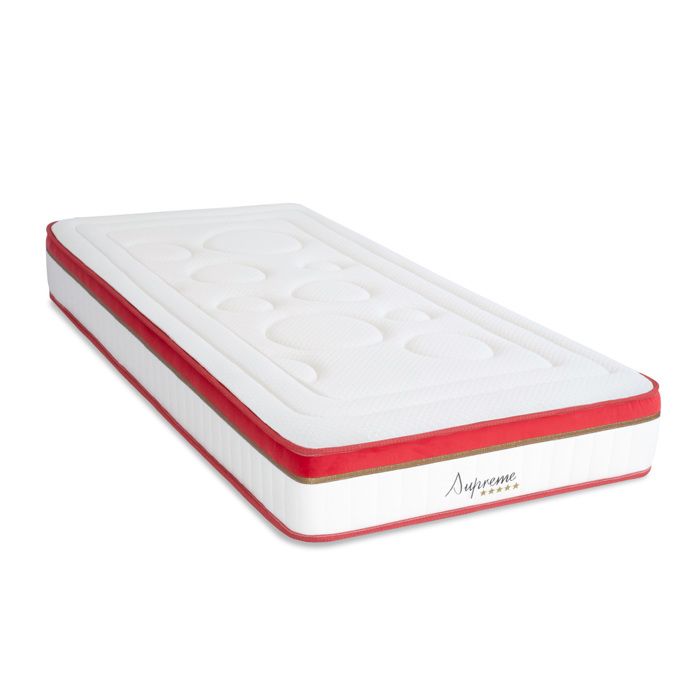 Matelas Suprême 90x200 cm - Mousse HD mémoire - Ép. 24 cm