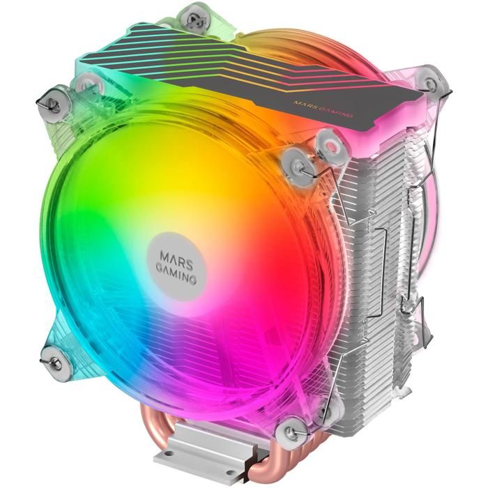 Ventirad processeur - Mars Gaming - MCPU66 RGB - Transparent - Socket AM4 - Aluminium