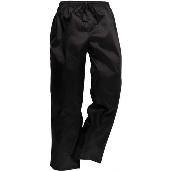 Pantalon cuisine 2025 noir homme