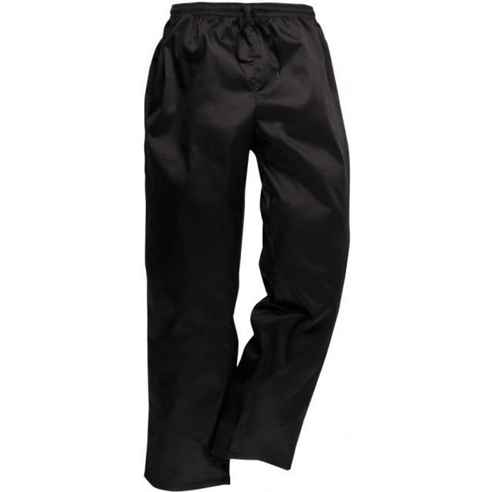 Pantalon de cuisine noir déperlant - Cdiscount Prêt-à-Porter