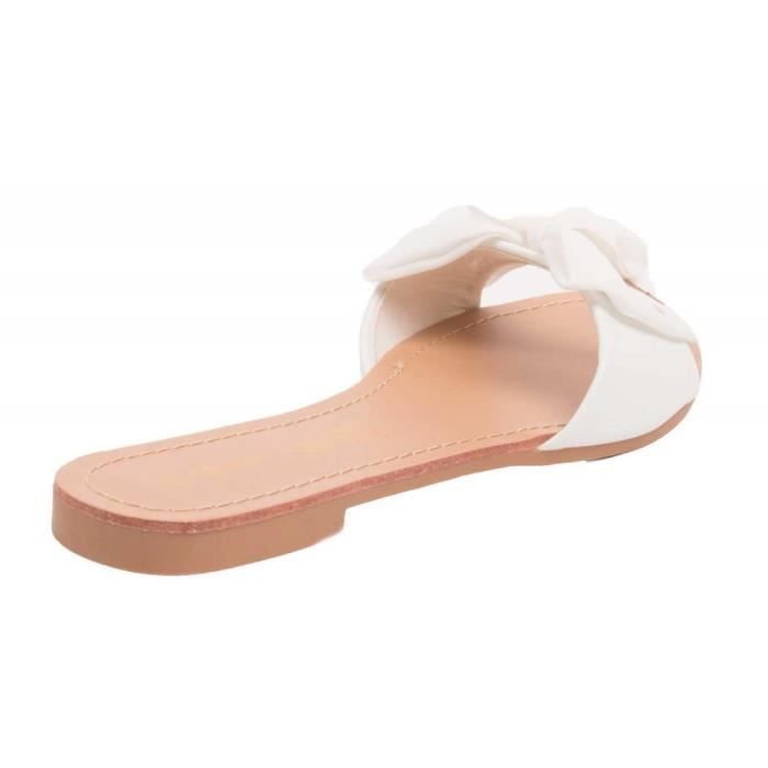 claquette femme doré