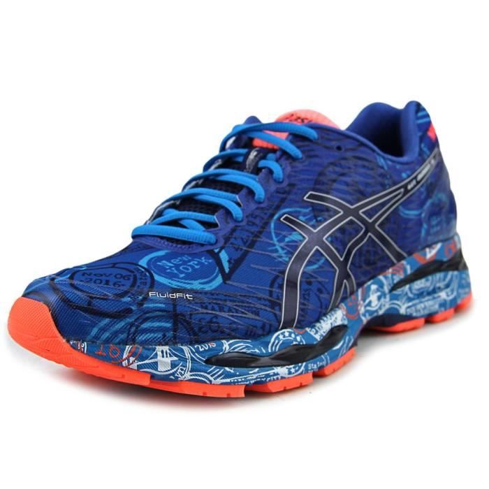 asics gel nimbus 18 bleu orange