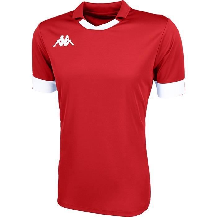 Maillot De Football Vintage Kappa - Manches Longues - Rouge - Taille M - Occasion Bon État