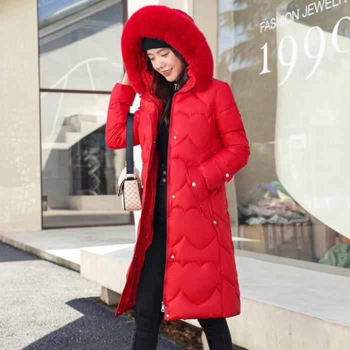 Manteau rouge femme hiver clearance