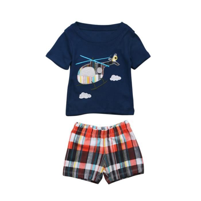 0 24 Mois Bebe Garcon Vetement Ete 2 Pcs Ensemble De Vetement T Shirt Short Bleu Cdiscount Pret A Porter 0 24 Mois Bebe Garcon Vetement Ete 2 Pcs Ensemble De Vetement T Shirt Short Bleu Cdiscount Pret A Porter