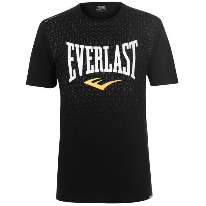 T-shirt Everlast Basic Russel - Noir - Dragon Bleu T-shirt Everlast Basic Russel - Noir - Dragon Bleu