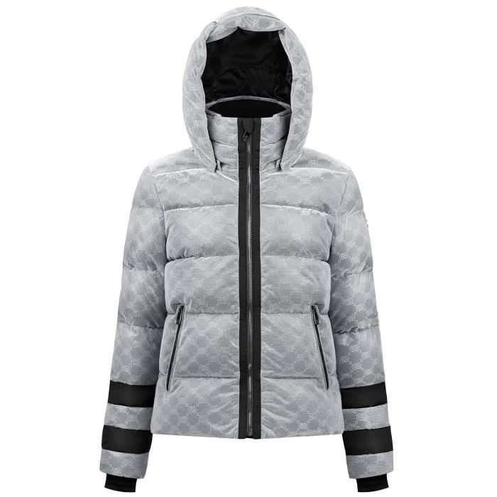 Doudoune Poivre Blanc 1201 Shiny Silver Femme Cdiscount Sport