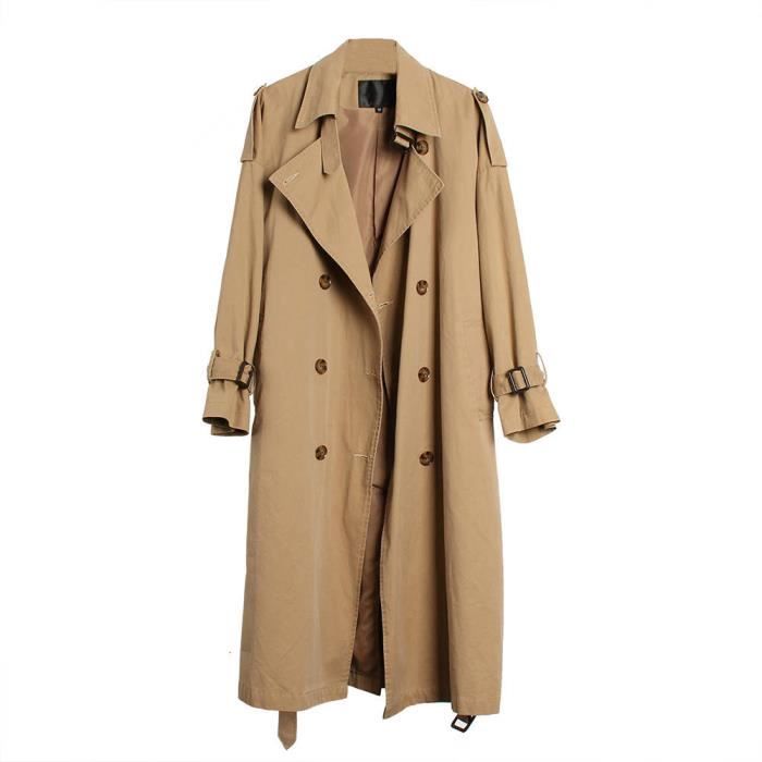 trench femme long oversize