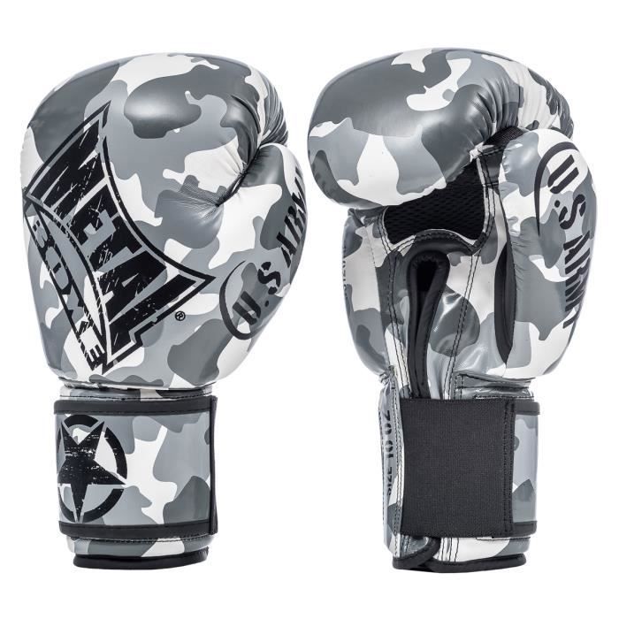 Gants De Boxe Metal Boxe Super Entrainement Competition 14 Oz Black Light