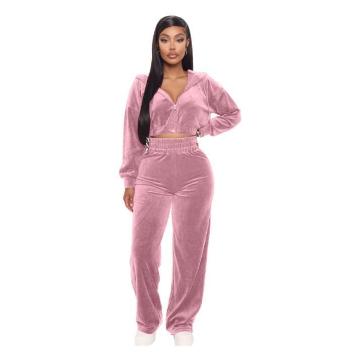 Survetement deals femme rose