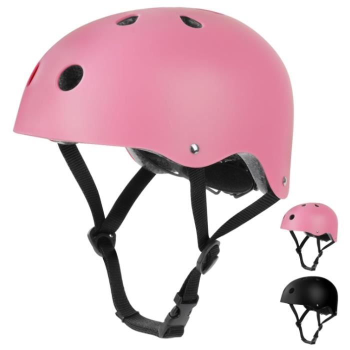 Casque de vélo - Enfant - Rose - Réglable - Confortable - Multisport