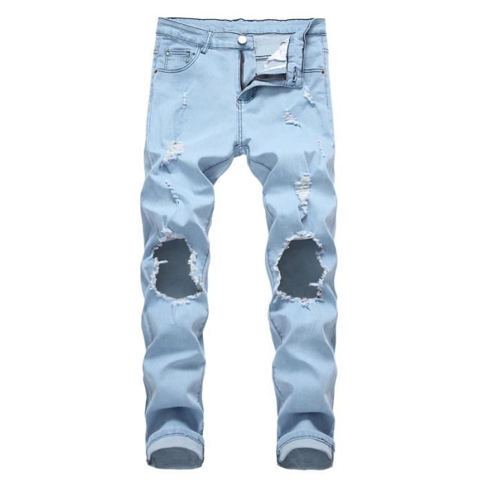Jean troué homme marque online