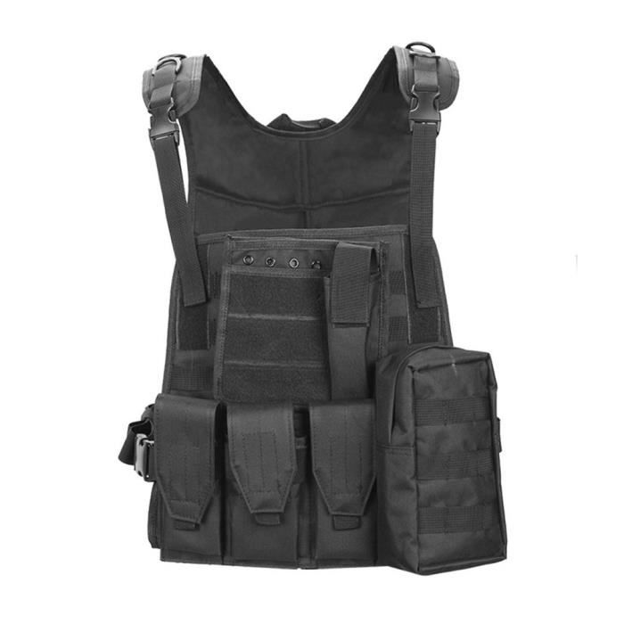 GILET TACTIQUE TACTICAL US 8 POCHES MIL-TEC CAM CE