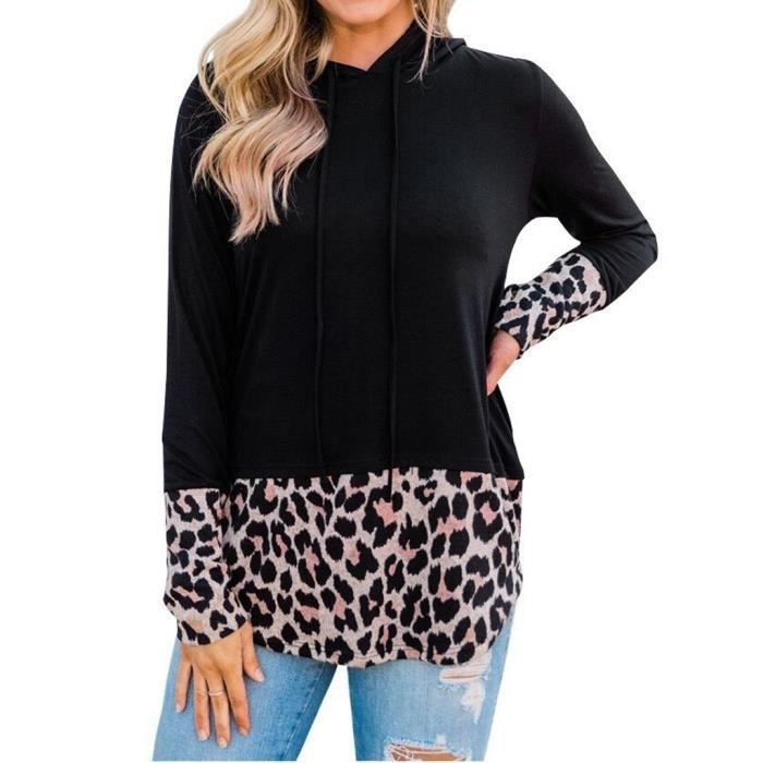 Loalirando Débardeur Femme Eté Imprimé Léopard Crop Top sans