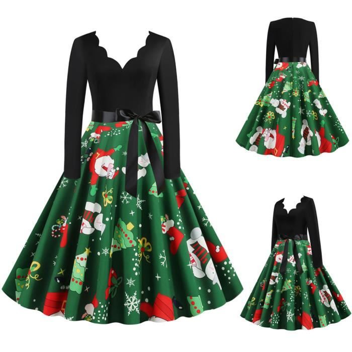 Robe De Soirée élégante à Manches Longues - Tunique Pour Fête, Cocktail, Noël - Tailles S à XL