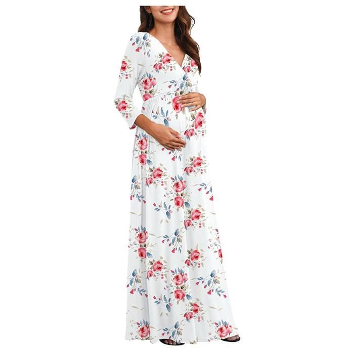 robe portefeuille longue casual