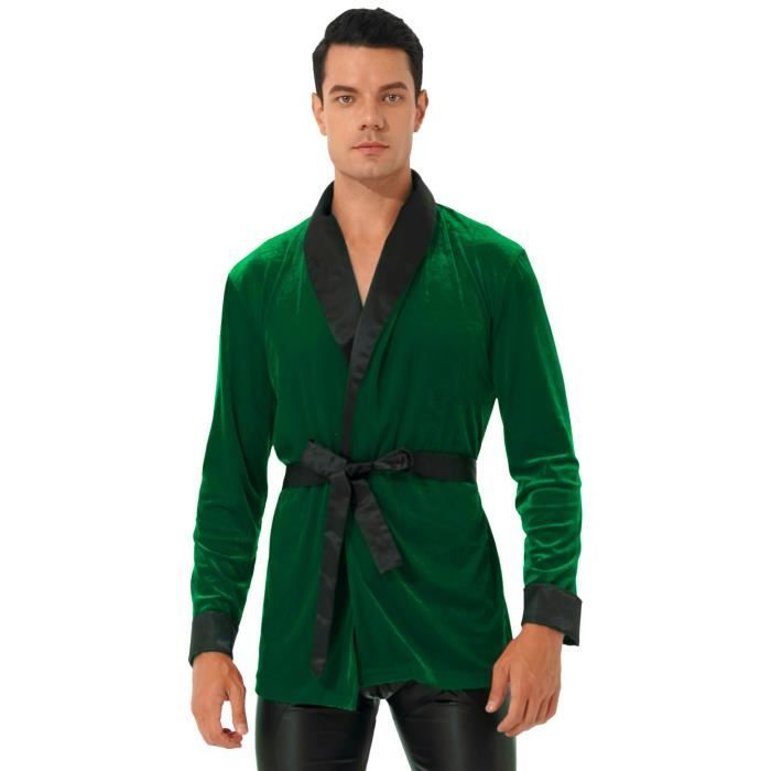 Iiniim Veste Noël Homme Blazer Costume Père Noël Santa Cardigan Manteau