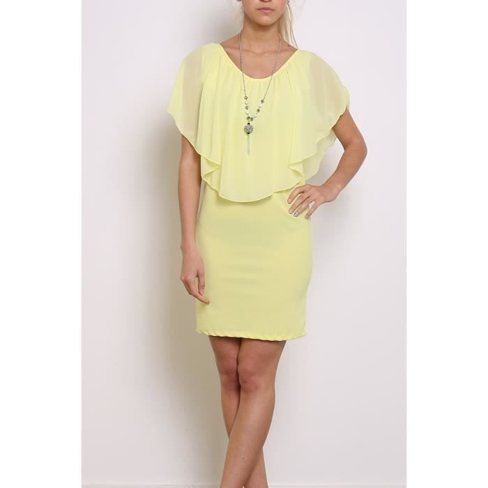 robe chic jaune