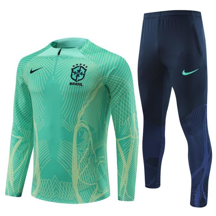 Taille S Survetement de Foot Brazill national football team 22 23 Saison Ensemble Nouveau Maillot de Football Homme Cdiscount Sport