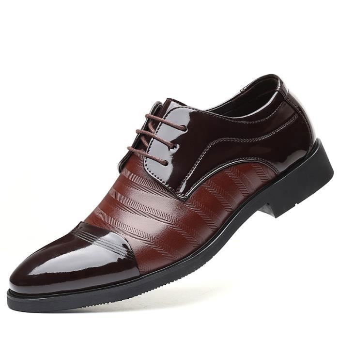 Chaussures de ville homme Classique de la mode Brun Marron