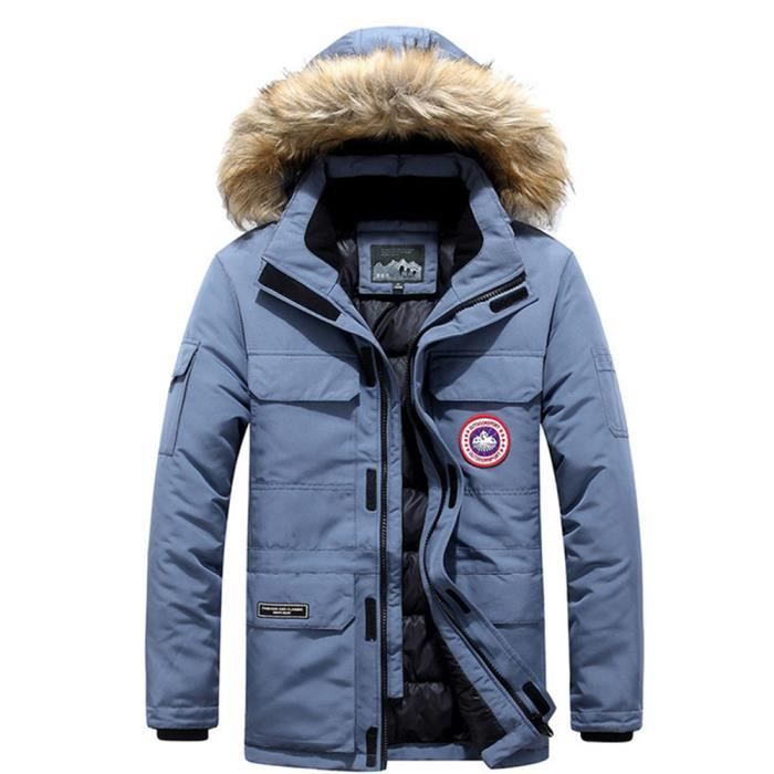 Générique Doudoune Homme Hiver Blouson Epais Chaude Manteau Regular Fit