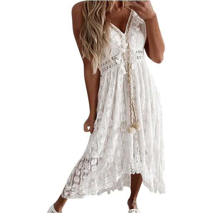 Cichic robe longue blanche hot sale