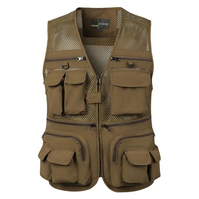Gilet sans manche multipoches homme outlet