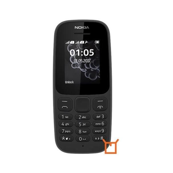 Téléphone mobile - NOKIA - 105 (2017) Dual SIM Noir - GSM - 18 pouces - 800 mAh
