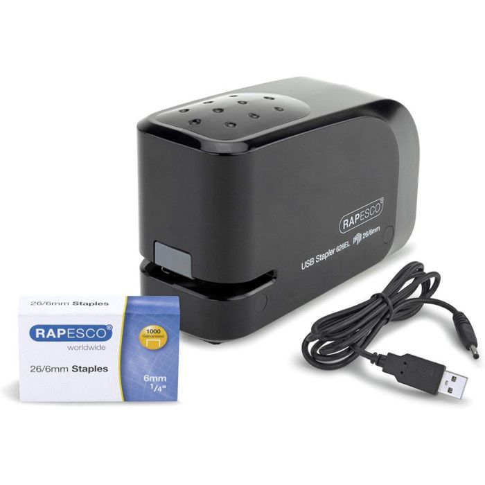 Agrafeuse électrique - RAPESCO - 626EL - Noir - Agrafage automatique - Double alimentation