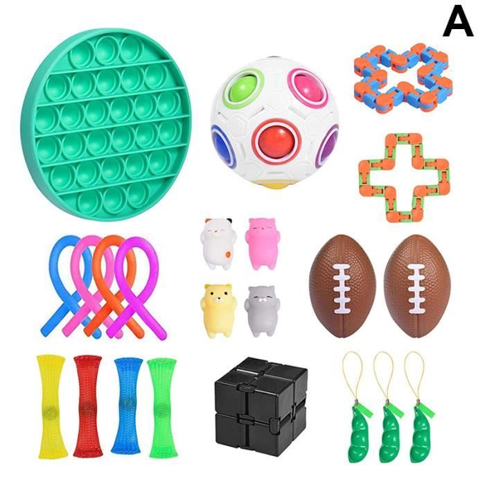 Jouets Sensoriels En Silicone - Lot De 6 Bâtons Déformables - Anti-Stress, TDAH, Anxiété - Pour Enfants & Adultes - 7