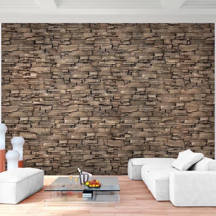 Runa Art Papier Peint Intissé Mur De Briques 352 X 250 Cm Toison Mur XXL Tableaux Muraux Tapisserie Photo Décoration Murale Salon Chambre Rouge 9480011a