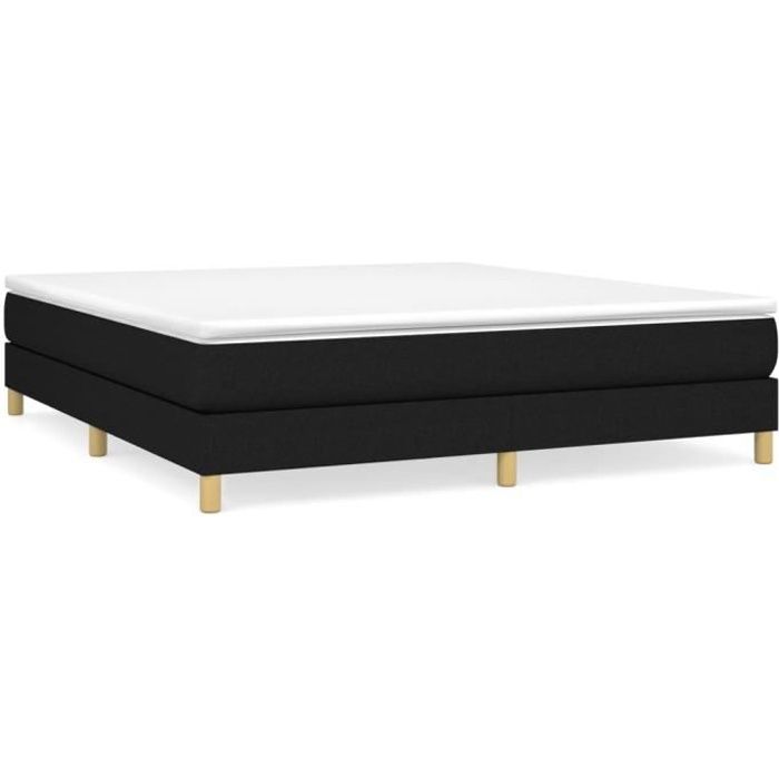 Sommier à ressorts - SALALIS - SP0004 - Noir - 160x200 cm - Tissu 100% polyester