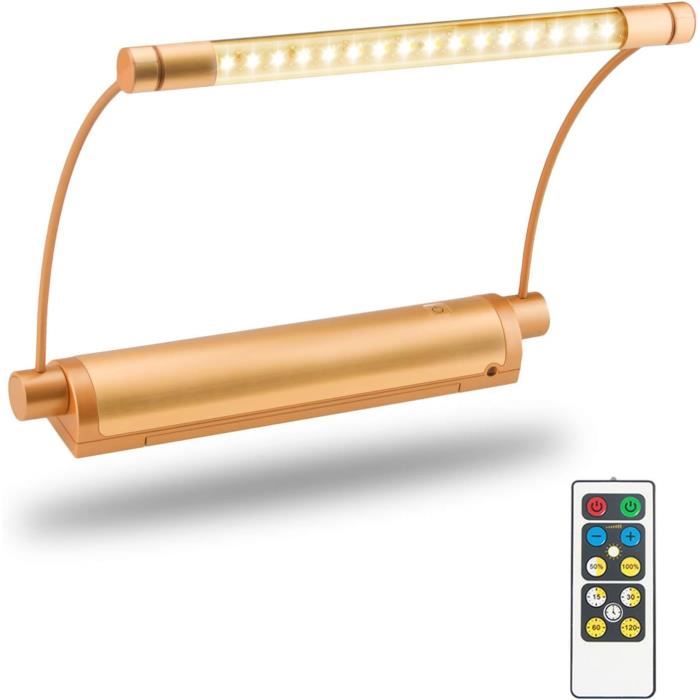 Lot De 3 Lampes Murales Sans Fil à Piles – 3 Températures De Couleur, Télécommande, Fixation Magnétique – Pour Tableaux, Décor