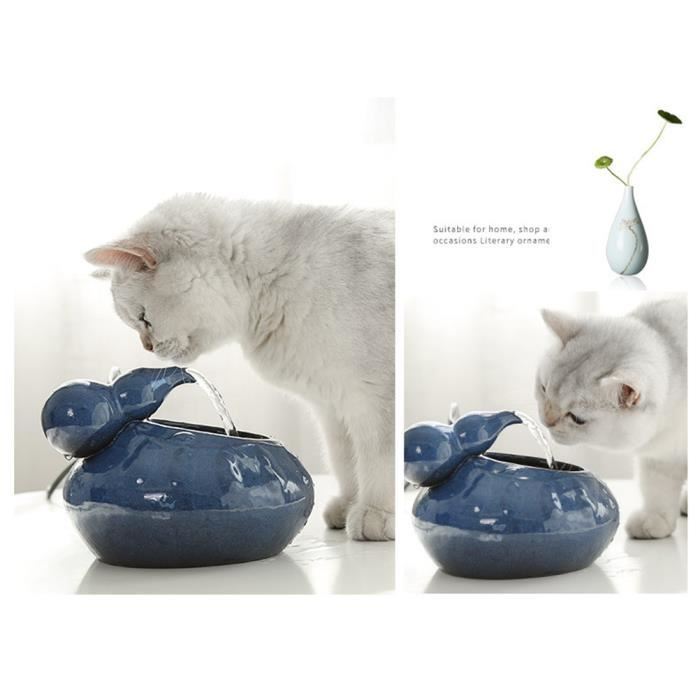 Meilleurs prix pour SURENHAP Fontaine d'eau pour chat Fontaine à eau pour chat fontaine à boire automatique en céramique pour animaux animalerie kit