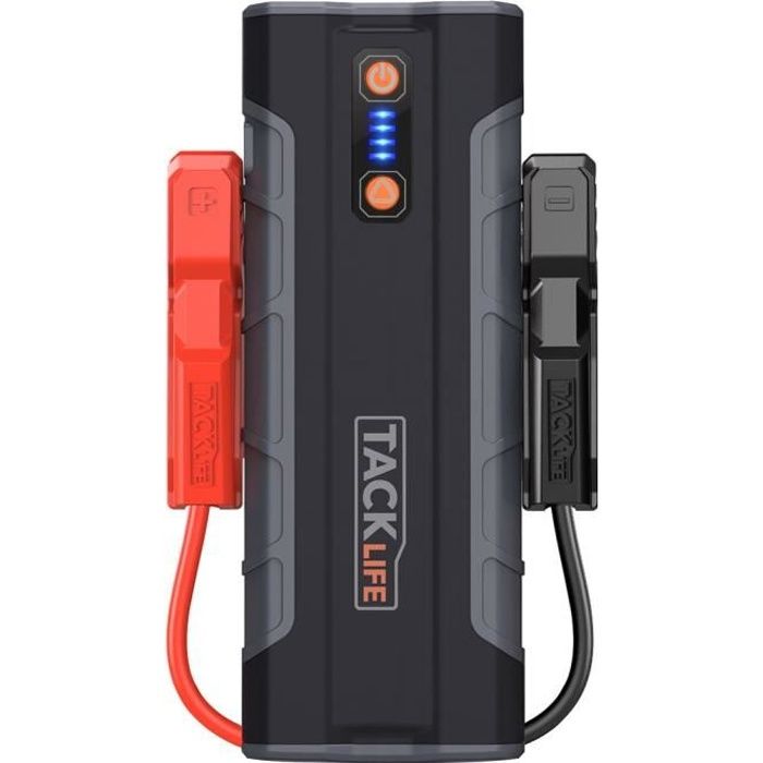 Démarreur de Batterie de Voiture Orange 12V TACKLIFE, Booster de Démarrage  Portable 18000mAh avec écran LCD - T8 - Cdiscount Auto