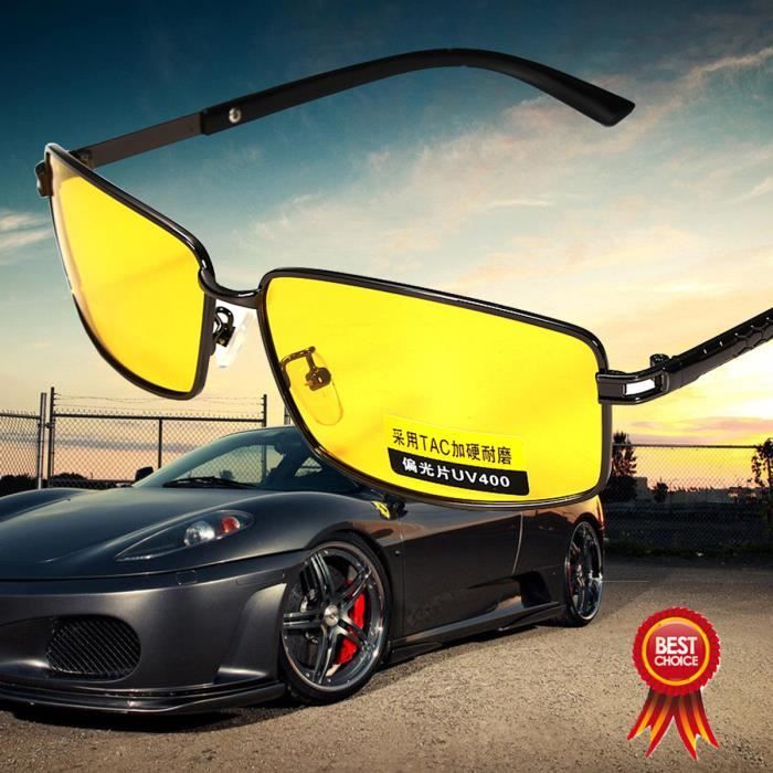 UV 400 unisexe lunettes de soleil polarisees conduite aviateur vision mode Achat Vente lunettes de soleil Mixte Cdiscount