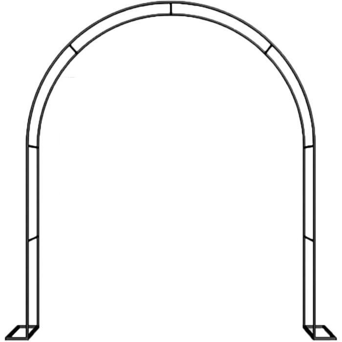 ATR ART TO REAL Arche Jardin Métal Blanc – Pergola Plantes Grimpantes 240 Cm Ou 196 Cm, Semi-Circulaire