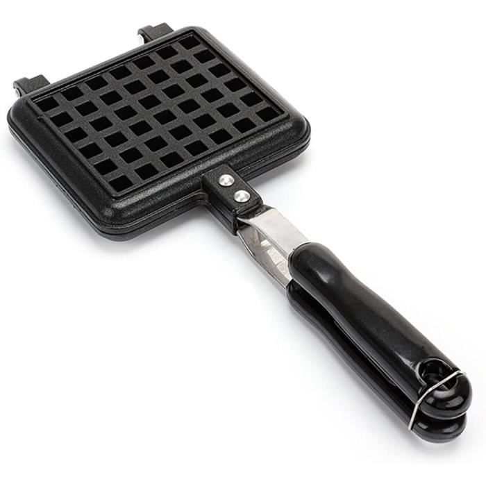 Hot Item] Poêle carrée en fonte double pour feu de camp, fer à pie