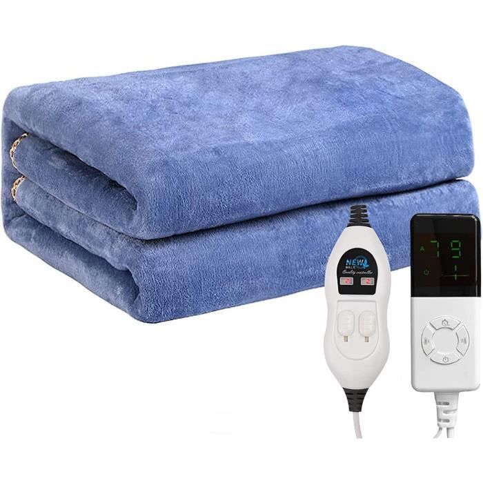 Couverture Chauffante électrique ALLJOY - 200 X 180 Cm, 9 Niveaux De Chaleur, éteinte Automatique, Lavable En Machine - Idéale Pour L’hiver - 6