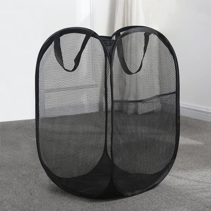 Panier à Linge Pliable En Maille Pop-Up Vêtements Pour Enfant Sac De Rangement Pour Panier A Linge Avec Poignees 2