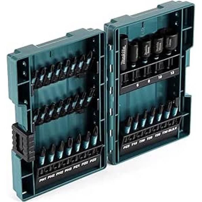Coffret 35 Embouts Makita IMPACT BLACK - Percussion Magnétique Pro