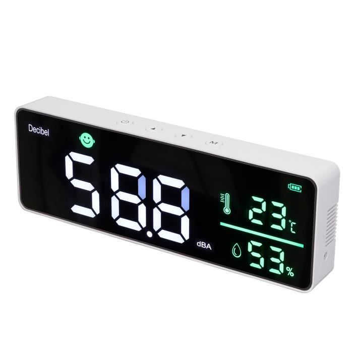 Décibelmètre Numérique Professionnel 30-130dB - Avec Alarme, Enregistrement Et Recharge USB