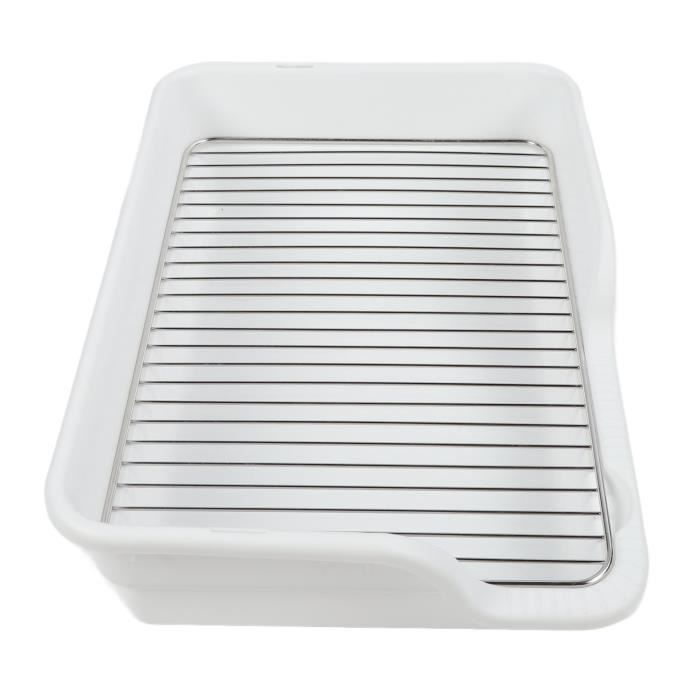 Meilleurs prix pour VGEBY Bac à litière pour chien Spill Proof Grid en acier inoxydable