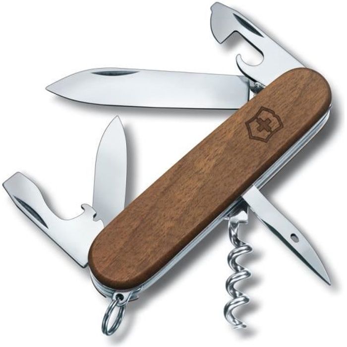 Victorinox Spartan Bois De Noyer Couteau Suisse De Poche 91 Mm 10 Fonctions Prix Pas Cher Cdiscount
