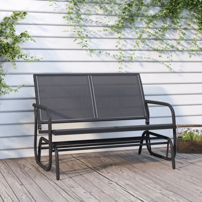 vidaXL Banc Oscillant de Jardin 120 5x76x86 5 cm - vue 2