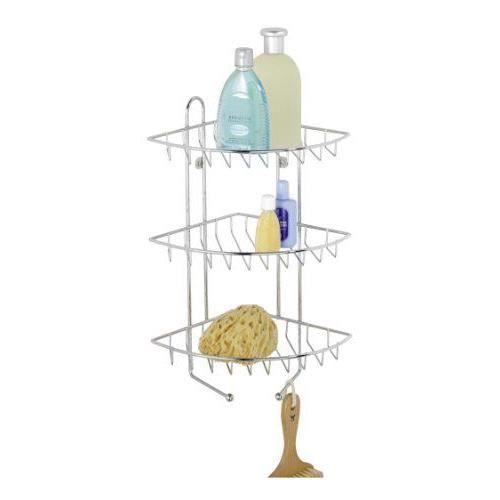 Etagère dangle - WENKO - 3 paniers - Acier brillant - Fixation murale - Salle de bain Etagère dangle - WENKO - 3 paniers - Acier brillant - Fixation murale - Salle de bain
