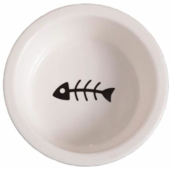 Comparer les prix de Gamelle double - YNKKVRE - Arête de poisson - Céramique - Vert - Pour chien et chat